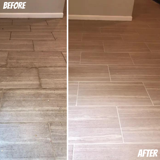 Flood grout clean up